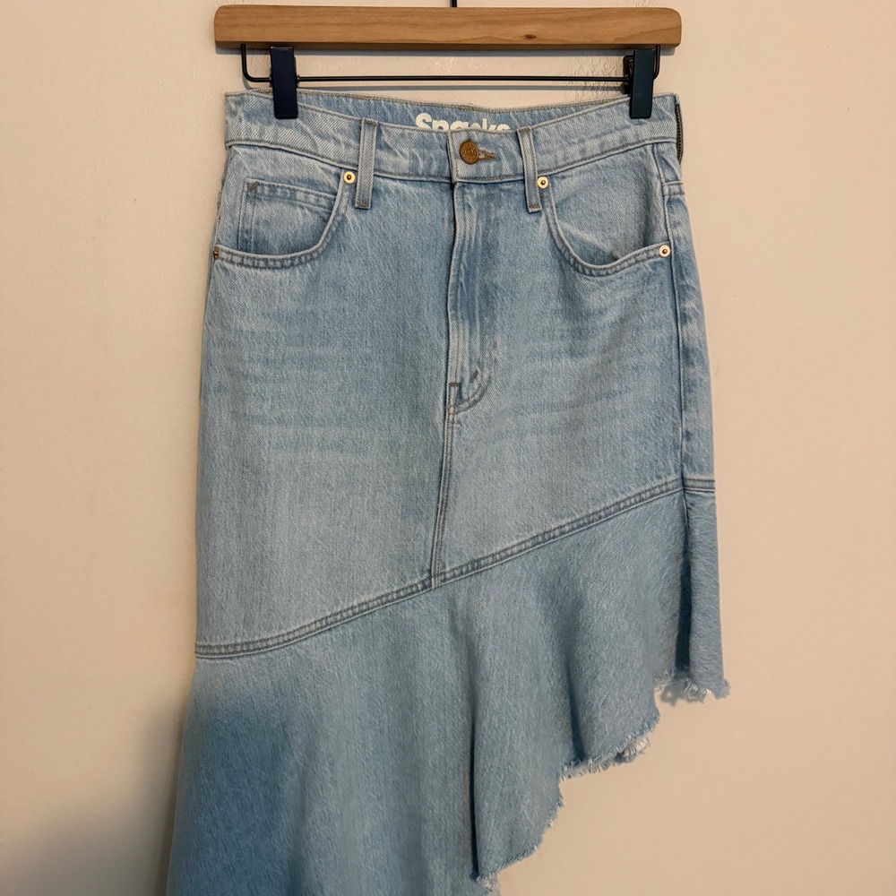 Snacks Mother Crinkle Cut Skirt Sweet And Sour 26 Denim Y2k Boho Indie Sleeze View 4